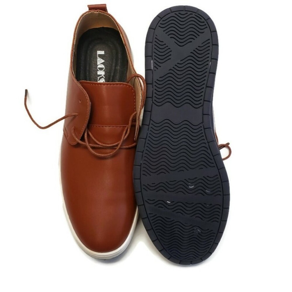 Laoks Mens 10.5 Casual Oxford Shoes Breathable Lace-Up Flat Fashion Sneakers - Picture 8 of 10